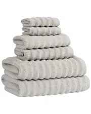 Brooklyn Loom Textured Zero Twist 6pc Towel Set