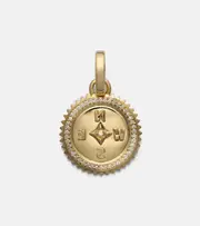 [FoundRae] FoundRae Internal Compass 18kt gold pendant with diamonds One Size gold