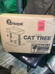 Hoopet Cat Tree Tower,Cat Scratching Post for Indoor Cats; with Dangling Ball