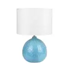 Boden Ceramic Bubble Side End Coffee Table Lamp Light Blue