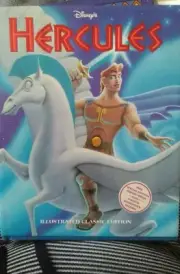 DISNEY'S HERCULES ILLUSTRATED CLASSIC ESPECIAL EDITION BOOK-POSTER INSIDE.