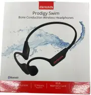 Aiwa Prodigy Swim Bone Cond. Wireless Headphones-Waterproof-12hrs-8G-Brand New