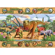 100pc Ravensburger Dinosaurs Theme Jigsaw Kids/Childrens Family Puzzle 6Y+