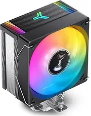 JONSBO CR1000 EVO ARGB CPU Cooler,Silent Series CPU Cooler, CPU Fan Air Cooler H154mm, 4 Copper Heat Pipe Insert Fin for AM4/AM5/Intel LGA1700, 120mm PWM ARGB 9-Blades Fan,Top Cover Color, Black