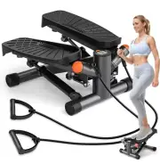 Steppers for Exercise at Home,Adjustable Height Mini Stepper with Resistance Ban