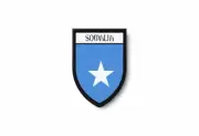 PATCH PATCHES EMBLEM IRON ON GLUE PRINT FLAG world crest somalia