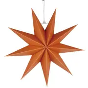3D 30cm Nine-pointed Paper Star Lantern - Orange