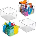 Plastic Storage Bins – XL 4 Pack Perfect Kitchen Organization or Pantry Storage
