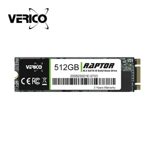 VERICO Raptor M.2 2280 SSD 固態硬碟 128GB 256GB 512GB SATA III