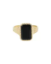 Tiramisu 14K Over Silver 4.00 ct. tw. Black Onyx Ring