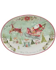Certified International Joy of Christmas Oval Platter