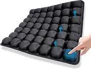 XinM Air Cushion Inflatable Chair 3D Air Cell Seat Car Portable Breathable Comfort Office Wheelchair Pad Orthopedics Pain Pressure Relief Camping Seat Mat - 40 x 40 x3.5cm Black