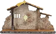 Christmas Nativity, Mini Resin Nativity Stable, Christmas Home Decoration, for Family Cute Table Ornaments, Religious Holiday Collection Gifts, Jesus Nativity Mantle Shelf Decor