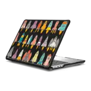 MacBook Pro 14-inch (M1 - M4) Impact Case retro rockets graphite macbook