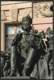 Postcard Monument to Russian Tsar & Emperor Paul-I,Pavel-I,Mikhailovsky Palace