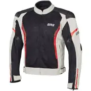 Samu Mesh Grey Black Red Textile Jacket