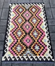 Hand Woven Afghan Wool Kilim, Size: 160 X 105 cm, Flat Woven Handmade Floor Rug