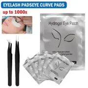 Under Eye Eyelash Pads Gel Patch Lint Free Lash Extension with free Tweezer