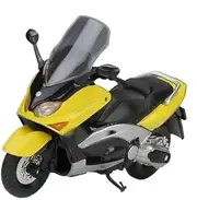 Motorcycle Model with Steering Movable Stand for XP500 TMAX 2001 1:18 Alloy Metal Diecast Scale Model Motorcycle Kit Display ToysCollections Gift Toy