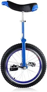Blue Unicycle Acrobatic Bicycle Balance Scooter Cycling Bikes Outdoor Sports Fitness Exercise (Color : Blue, Size : 24Inch) Durable TDF