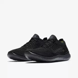 Nike Free Rn Flyknit 2018 透氣  全黑 運動休閒鞋 免運