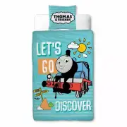 Thomas & Friends Discover Junior Toddler Duvet Cover Set Tank Engine Cot Bedding