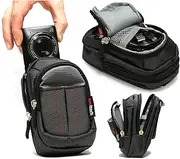 Navitech Black Compact Camera Case Compatible with Panasonic Lumix DMC-GF1 12.1MP Micro Four-Thirds Interchangeable Lens Digital Camera