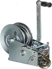 Manual winch 600 Lb-3000 Lb Wire Rope Lifting Winch Household Manual Hand Hoisting Winch Self-locking Traction Machine Hand Crank Winch(1000 pounds)