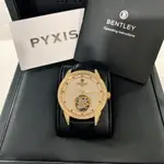 鎮店之寶(LITTLE BEE小蜜蜂精品)BENTLEY 賓利 陀飛輪 機械皮錶(全球限量299隻/附真鑽保卡)