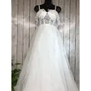 Ever Pretty White Lace Wedding Dress Size 4 NWT