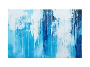 White Blue Painting Canvas Print