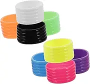 Tennis Racket Grip Rings 8 Pcs Overgrip Protectors Non-Slip Design Easy to Install Silicone Material for Tennis Badminton