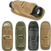 Tactical Nylon Molle Flashlight Holder Belt Holster Flashlight Torch Case Pouch