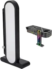 RGB GPU Stand with Temperature Display, Height Adjustable GPU Support Bracket, Anti Sag Bracket & Magnetic Base, 5V 3PIN ARGB Video Card Brace for PC Graphics Cards