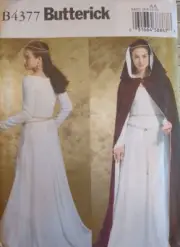 BUTTERICK Sewing Pattern B4377 Misses' COSTUME DRESS/ROBE size 6-8-10-12 UC/FF