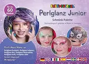 Eulenspiegel 206027 Pearlescent Junior Make-Up Palette for Approx. 60 Masks, Vegan, Make-Up Colours