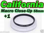58 mm Macro Close Up Glass +1 Lens Filter Canon Nikon Camera DSLR SLR 58mm Sony