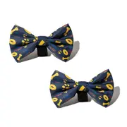 2x AFL Adelaide Crows Bowtie Dog Necktie Ribbon Collar Neck Accessory One Size