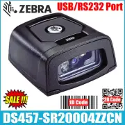Zebra DS457-SR20004ZZCN 1D 2D Fixed Mount Barcode Scanner With USB / RS232 Cable