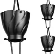 19135 Aluminum Akira Rain Chain, 8-1/2 Feet Length Replacement Downspout for Gut