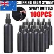 100x Plastic Empty Fine Mist Spray Bottle Perfume Liquid Atomizer Portable 100ml