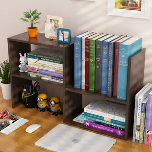 桌面書櫃 桌上型書架 組裝式書櫃 書架置物架簡易桌上學生用兒童小書架辦公書桌面收納宿舍書櫃組合『JJ0552』