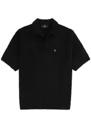 Represent Bouclé Wool-blend Polo Shirt - Black - M M