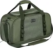 Petsfit Transport Box Cat Plane Transport Bag Cat Dog with Blanket Dog Bag Stable and Breathable High-Quality Material with Trolley Sleeve Olive Green (49 x 23 x 28 cm)