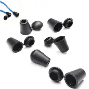 40 Pack Cord Ends Bell Tips String Stopper with Lid Lock Clip Ribbon Ending C...