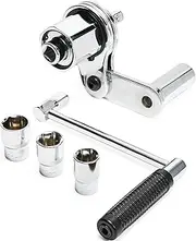 Cryfokt Torque Multiplier Set 1/2” DR w/ 3 Sockets, Wide Compatibility, Labor Saving Lug Nut Remover, Hand Lug Nut Wrench Kit, Portable Wrench Sockets Set