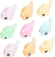 12 Pcs Glowing Fish Decoration Animal Mini Glowing Fish Figurines Glow in The Dark Fish Decoration Glow in The Dark Fish Statue Glowing Fish Statue Model Fish Tank Resin