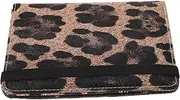 [PACKOVE] Pu Leopard Print Holder with Lightweight Travel Wallet and Document Organizer for Men and Women Secure Ticket Sleeve and Multiple Card Compartments