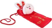 Operitacx Embroidered Cross Body Bag 2023 Red Envelope Chinese Style Money Packet for New Year Purse