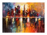 Abstract City Canvas Print
